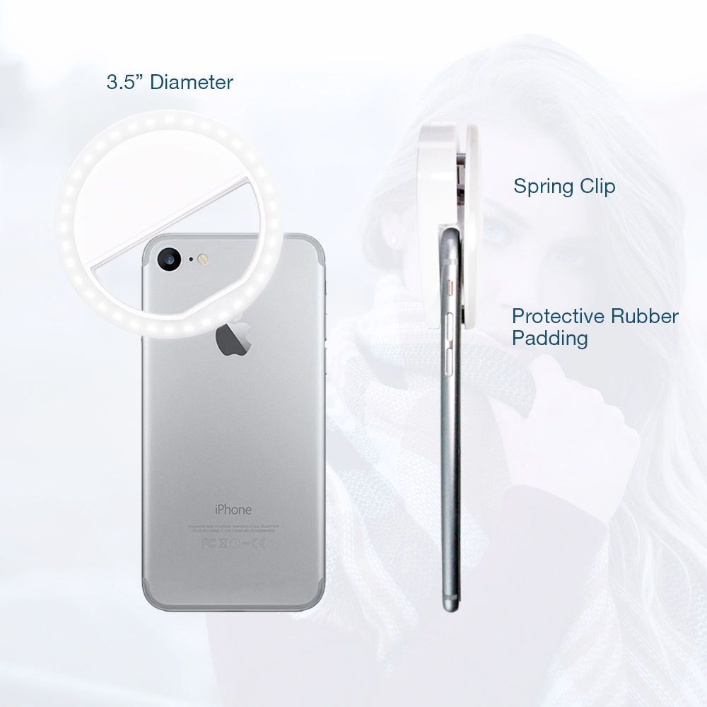Portable Selfie Ring Light Clip – Perfekte Beleuchtung für Fotos & Streams