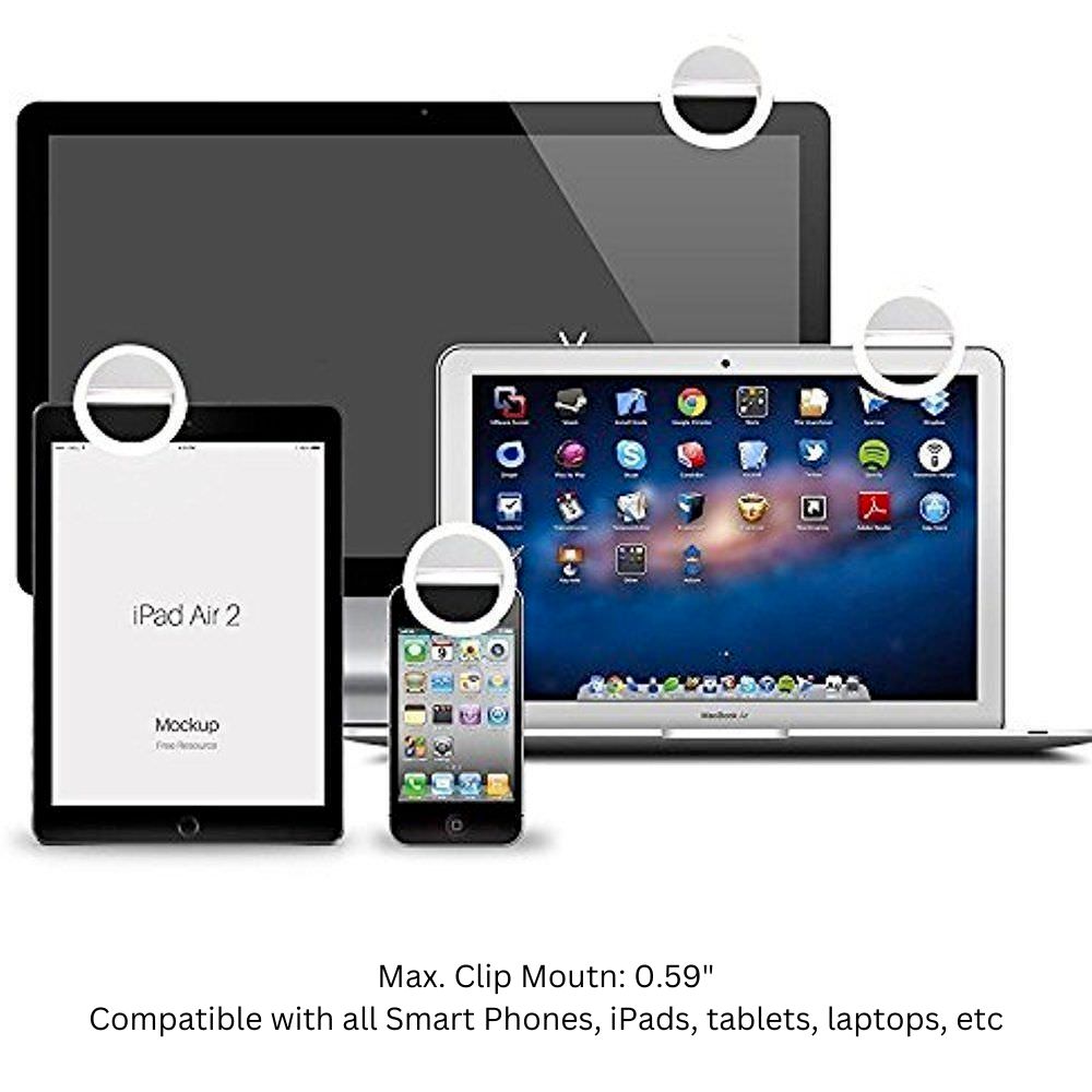 Portable Selfie Ring Light Clip – Perfekte Beleuchtung für Fotos & Streams