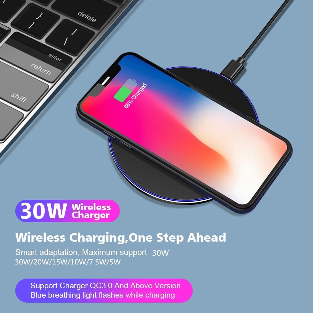 30W Wireless Charging Pad (2024 Upgrade)