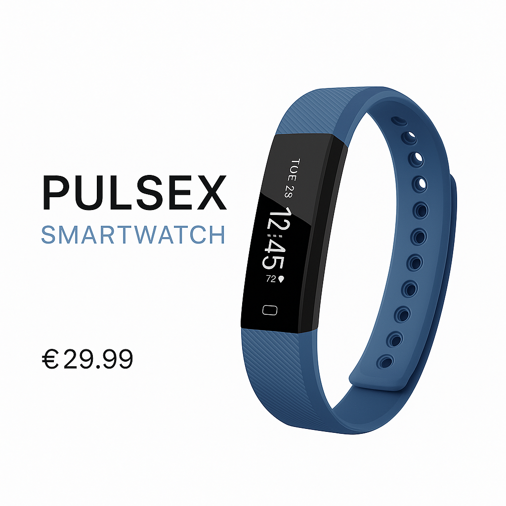 PulseX Smartwatch Minimalist Banner